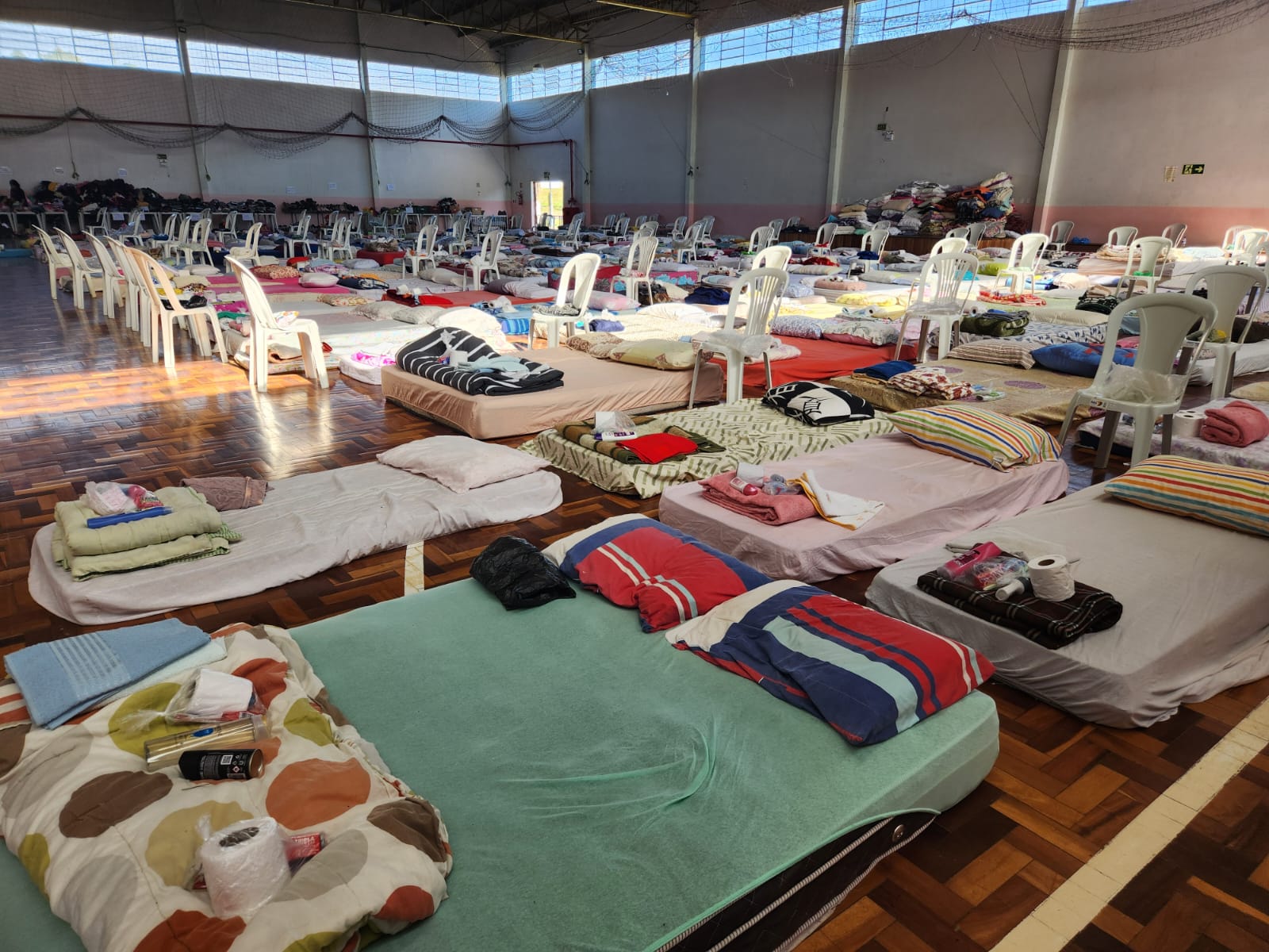 Brasilien Flut Hilfe Notunterkunft Porto Alegre