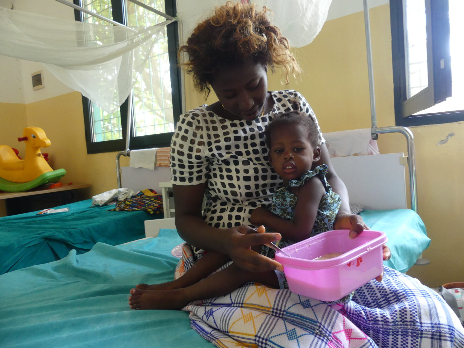 Guinea Bissau Mutter Kind Krankenhaus Hunger