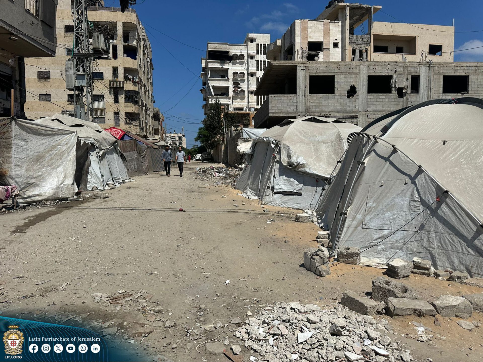 Gaza Hilfe Zelte Not