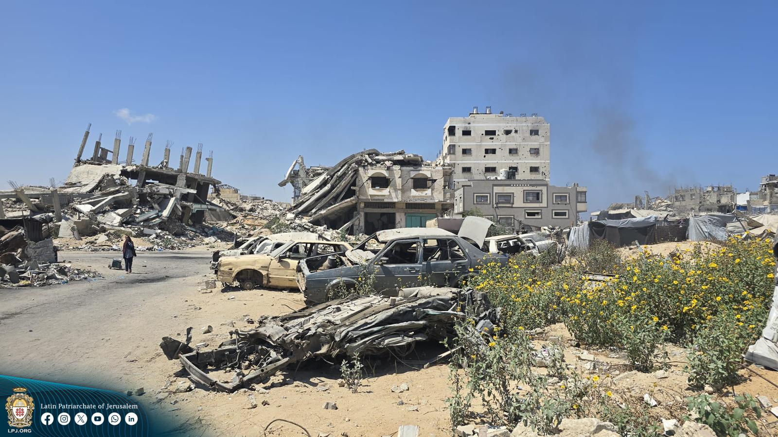 Gaza Hilfe Zerstörung
