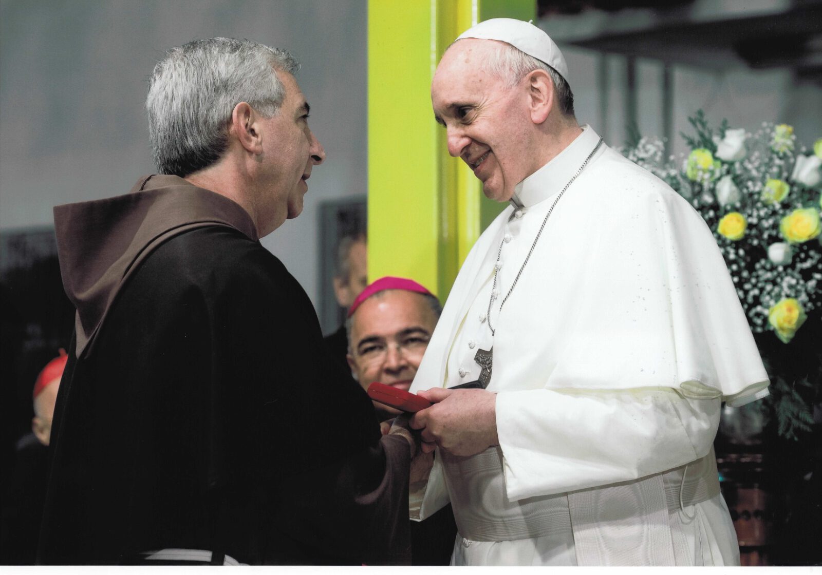 Papst Franziskus trifft Franziskaner
