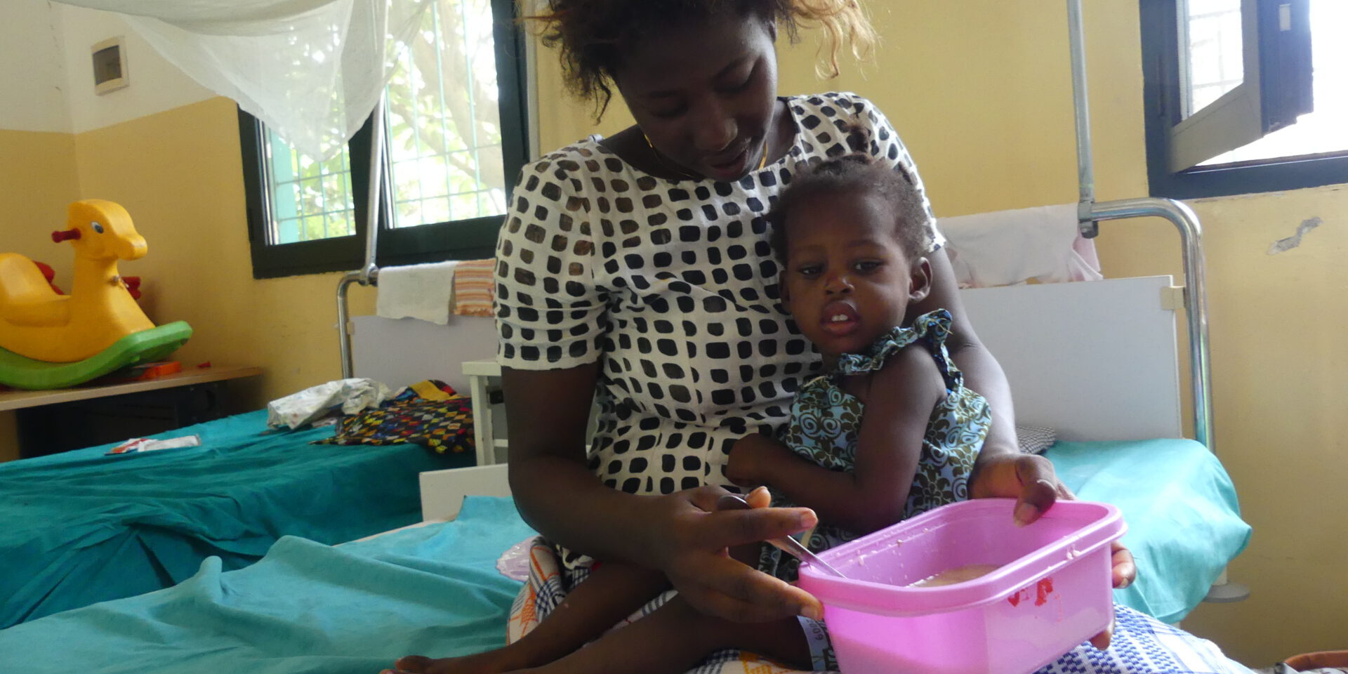 Guinea Bissau Mutter Kind Krankenhaus Hunger