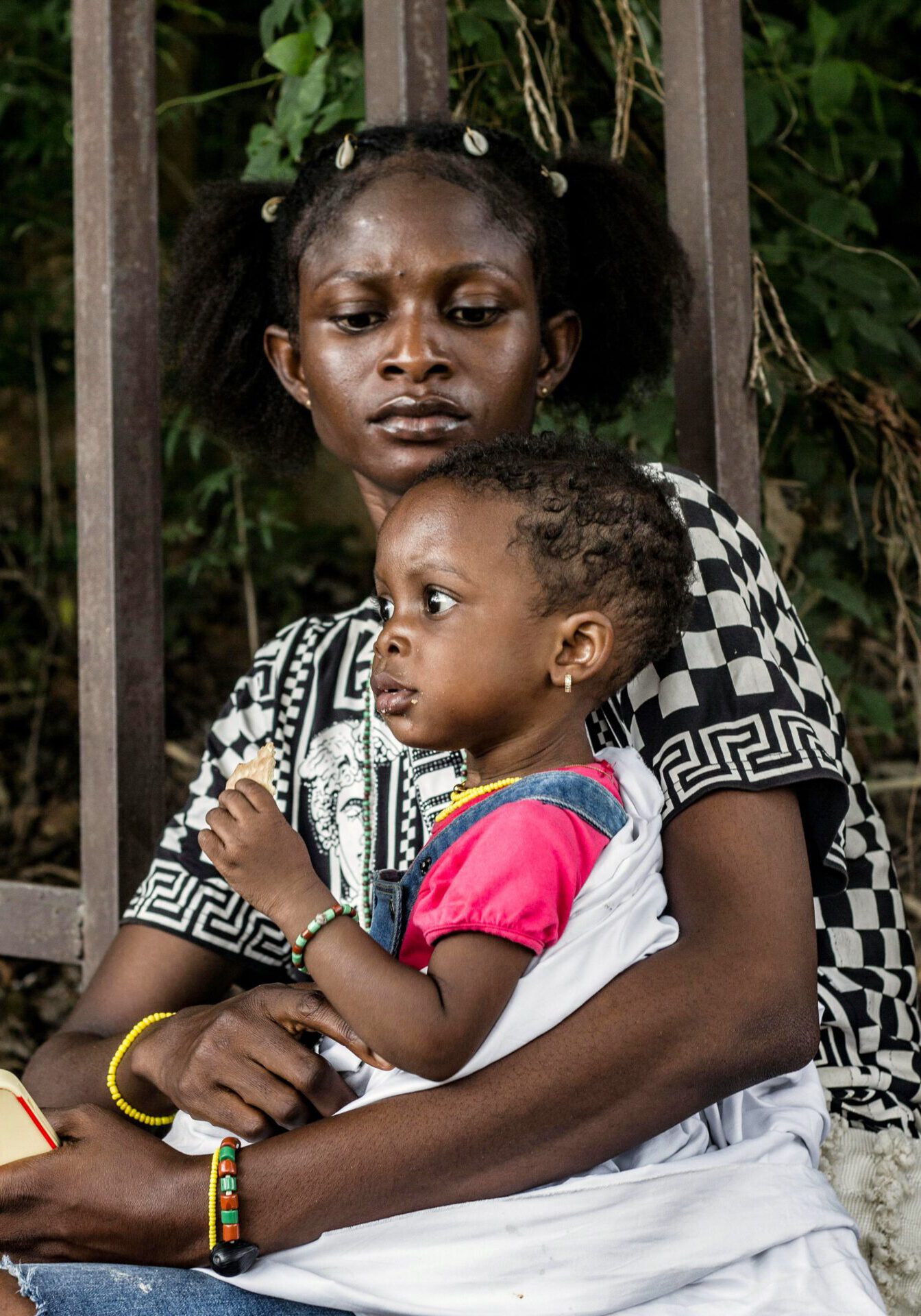 Kinder, Baby, Unterernährung, Hunger, Zentralafrikanische Republik